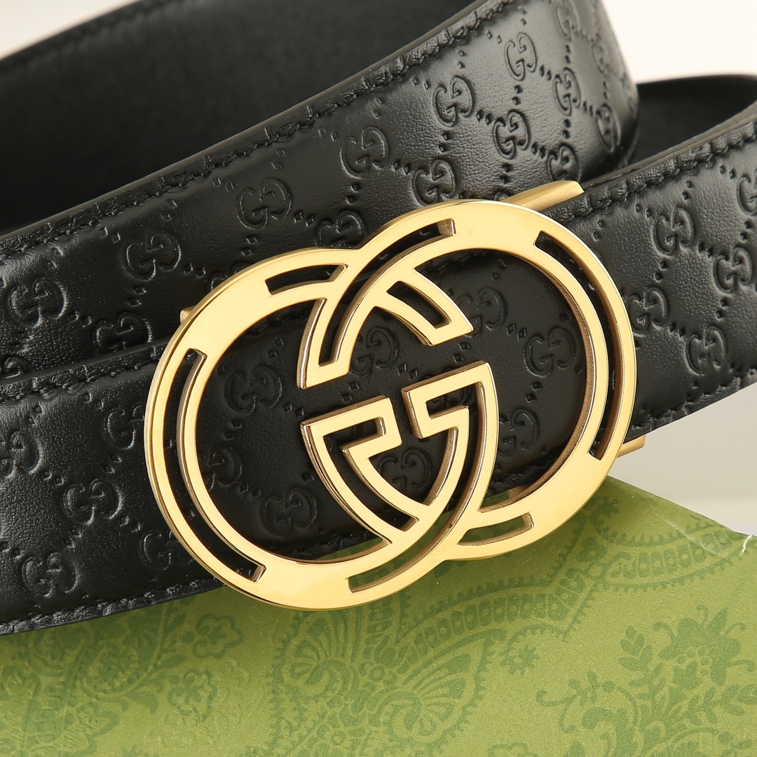 Gucci头层牛皮宽3.5CM官网同