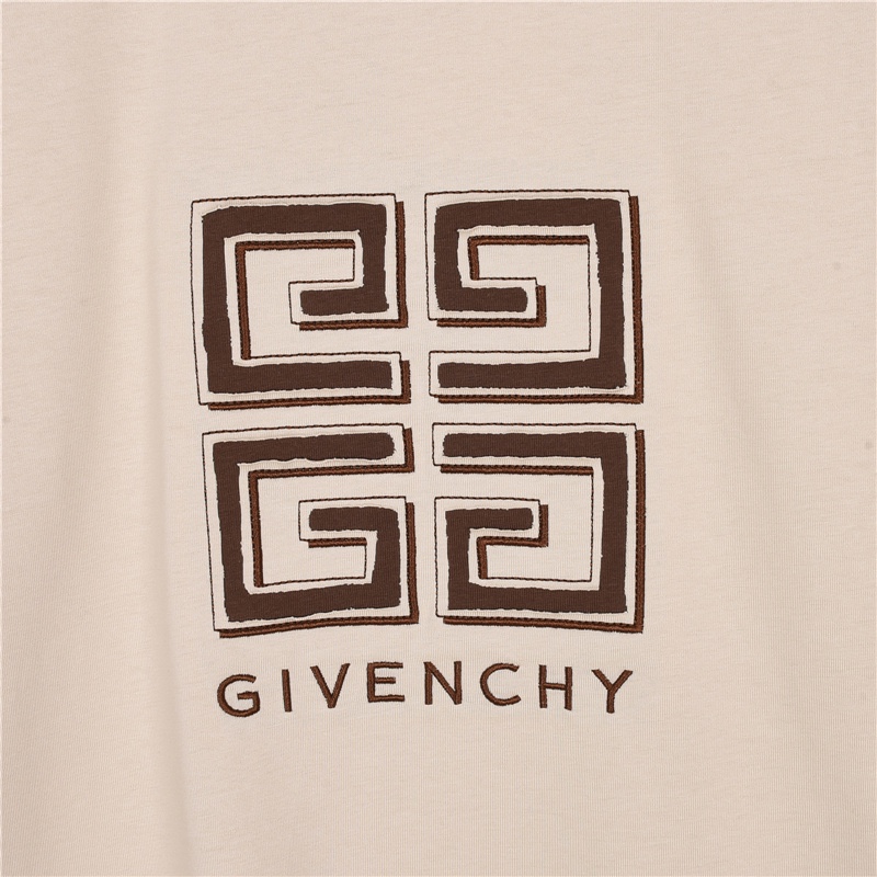 180 GIVENCHY/纪梵希 23ss 4G破洞撞色贴布刺绣短袖T恤