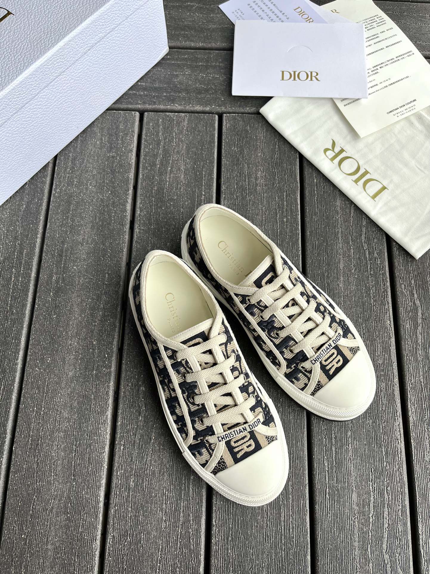 Женские кроссовки Dior Walk 'n'Dior с принтом