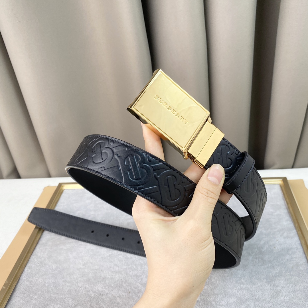 TB巴宝L进口牛皮宽3.5CM官网同