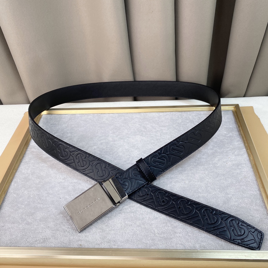 TB巴宝L进口牛皮宽3.5CM官网同