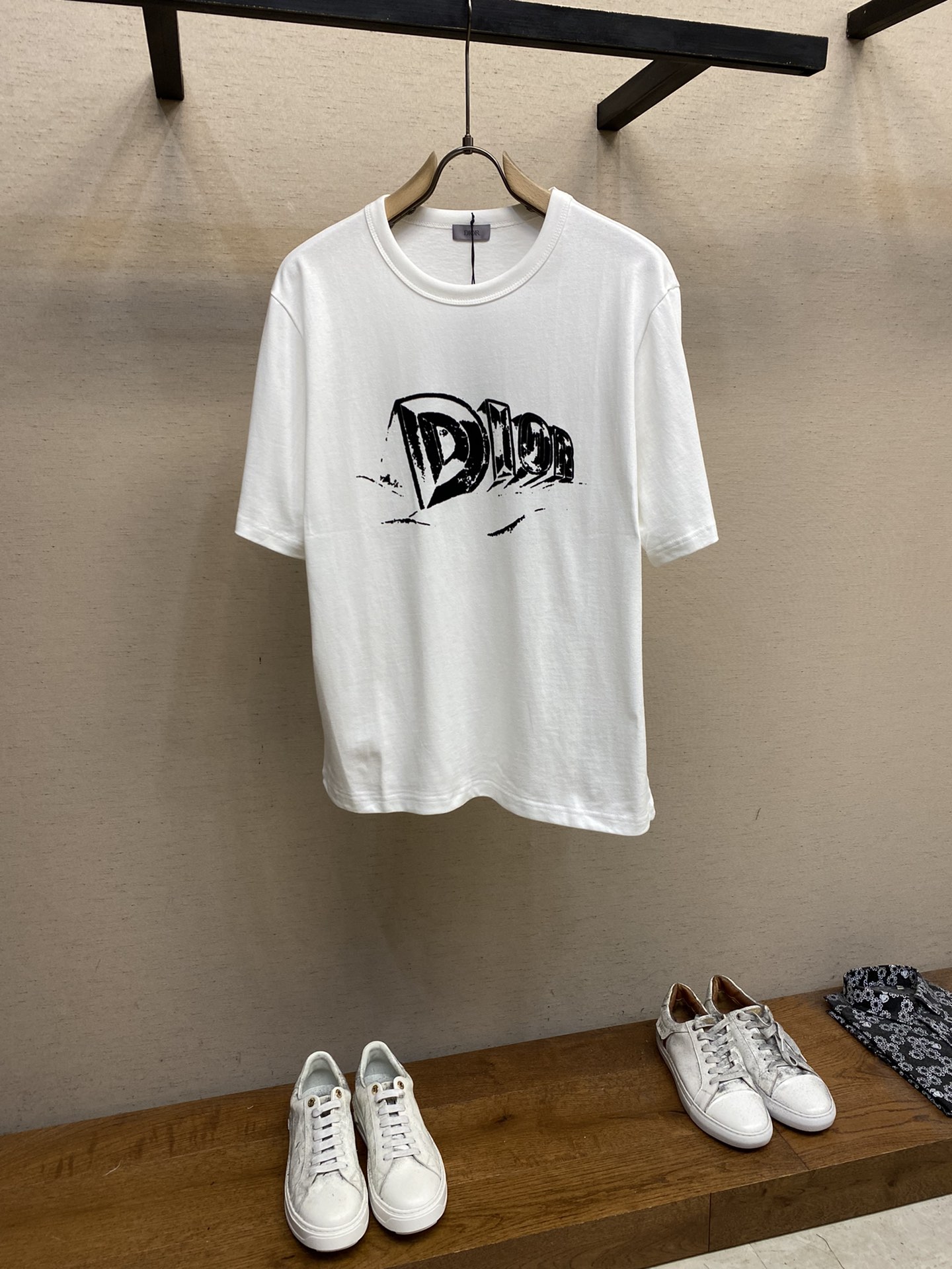 Dior Clothing T-Shirt Unisex Cotton Spring/Summer Collection Fashion Short Sleeve