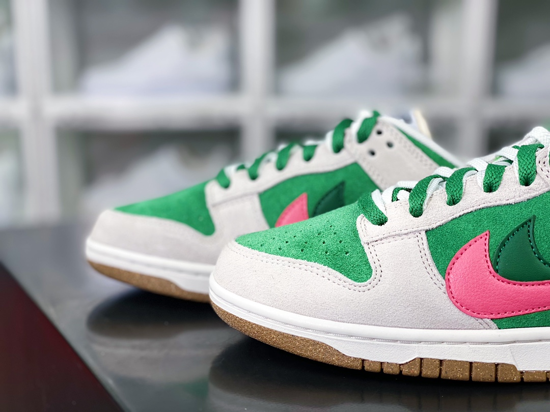 220 SB Dunk Low SE”85 Double Swoosh/Grey/Green/Pink/Cactus”扣篮板鞋“翻毛浅灰绿粉双钩仙人掌”DO9457-137