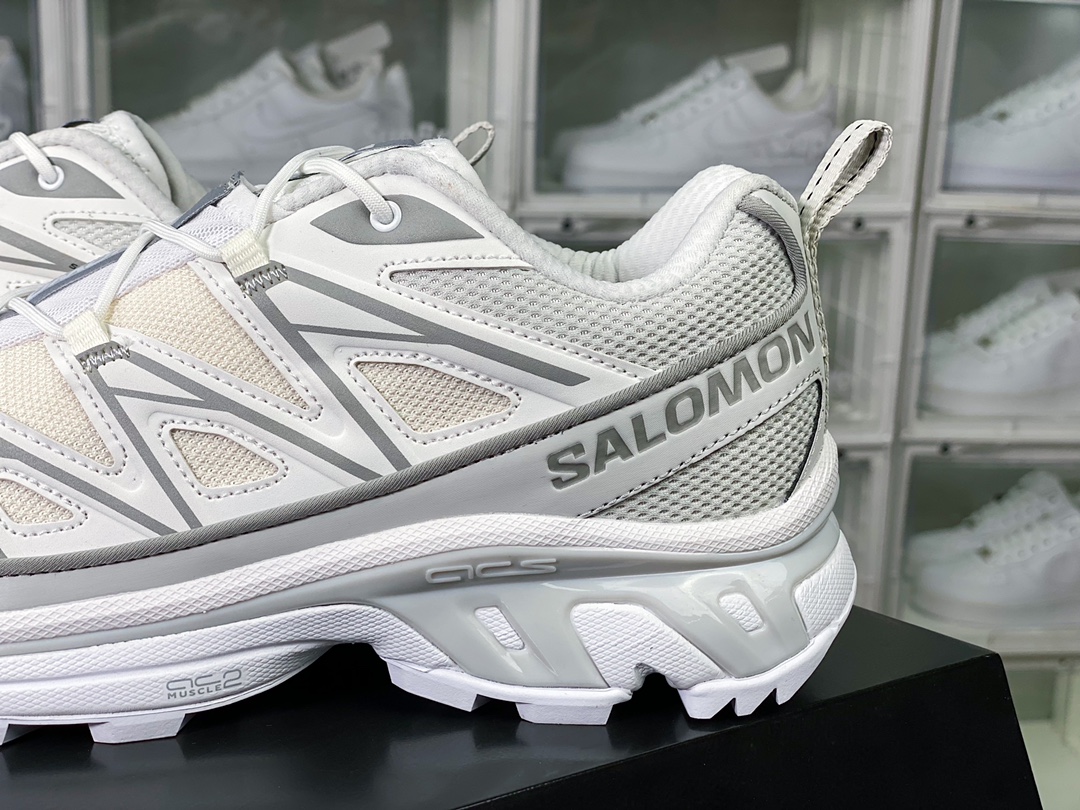 Salomon XT-6 ”White Limited” Skyline Series Low-top City Off-road Machine Sports Shoes ”White Light Gray XT6” 417414