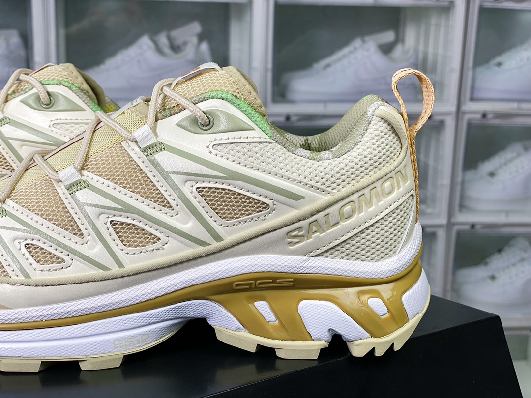 Salomon XT-6 ”Clear Safari” Sky Series Low-top Sports Shoes ”Sand Yellow Brown Carbon Gray” 416410