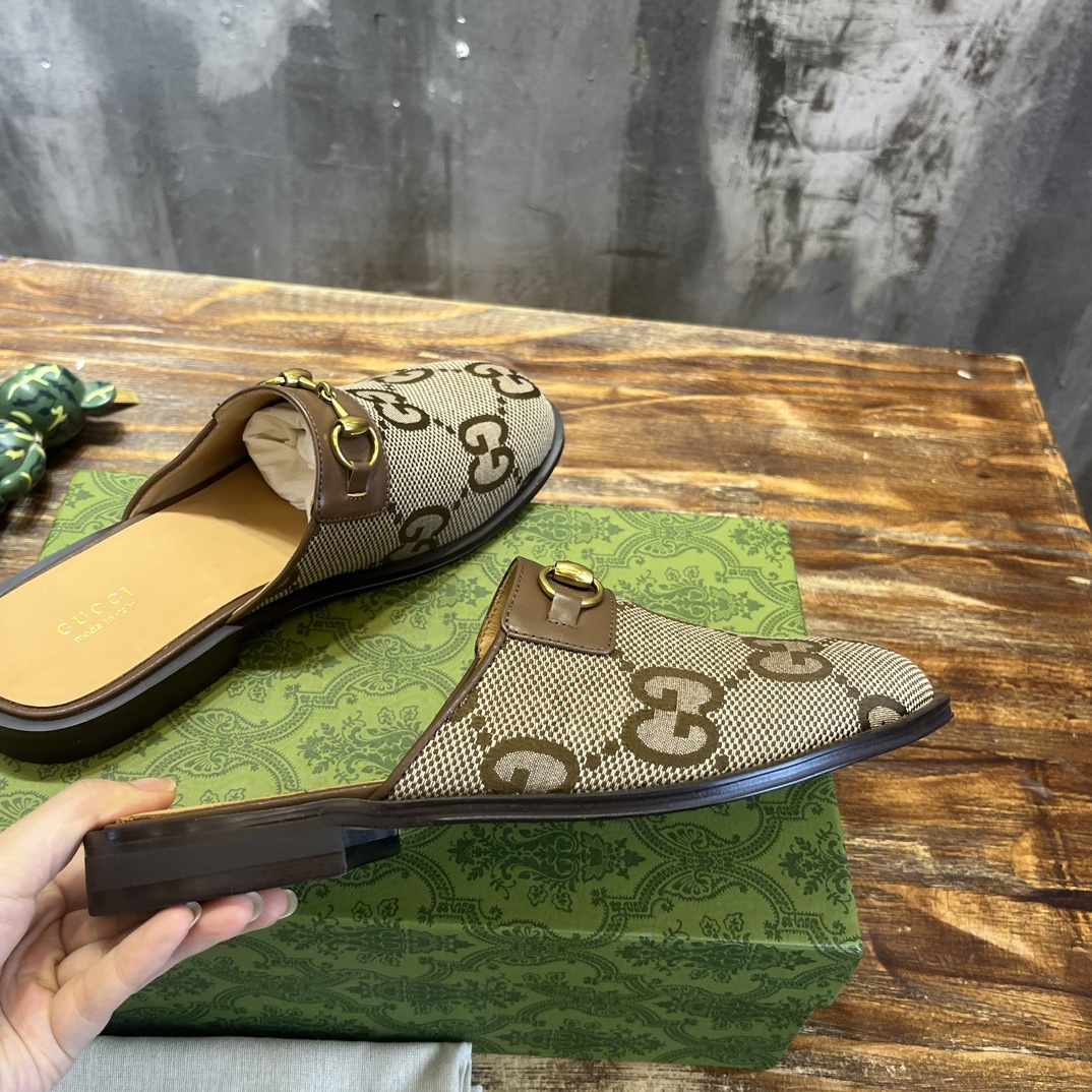 Gucci 新款男士马衔扣拖鞋