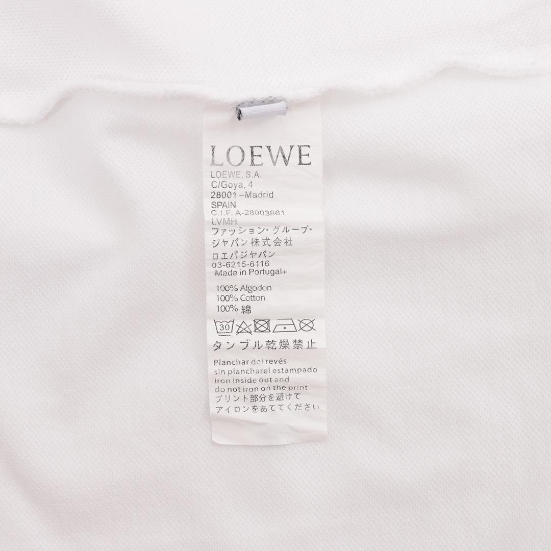 200 LOEWE/罗意威 小标logo丝光面料polo衫