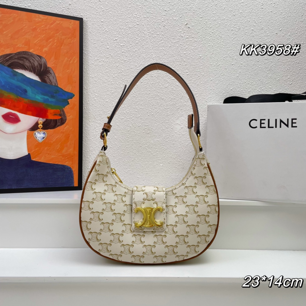 310 Celine最最最Celine2023Ava豌豆腋下包月牙的版  KK3958