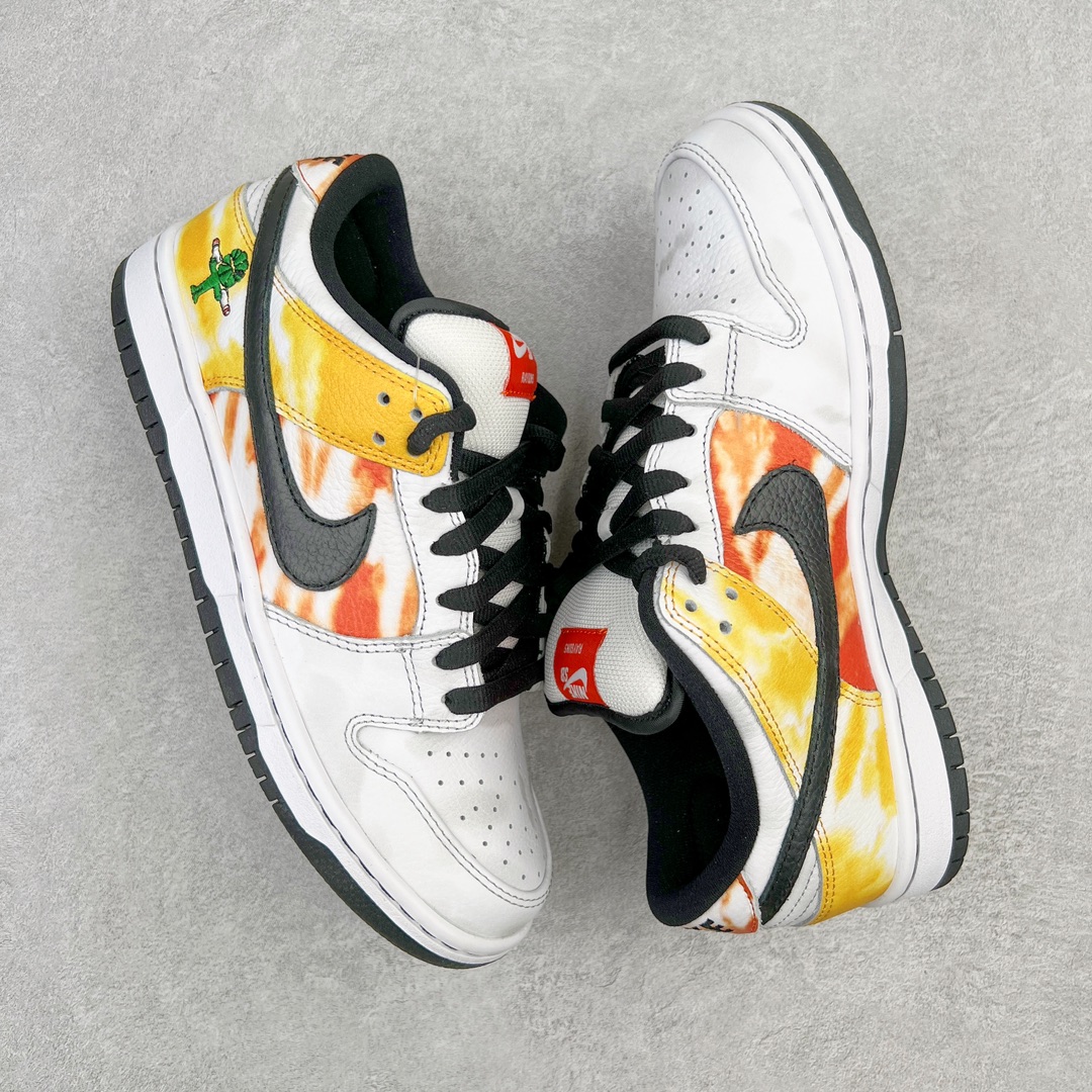 图片[3]-＃AY/GZ纯原福利 NK SB Dunk Low Pro “Raygun Tie-Dye” 外星人白扎染 货号：BQ6832-100 独家原厂航空铝磨具打磨大底 鞋头坡度极致还原 原盒原配 圈内天花板工艺 原厂冲刀 超高清洁度 全鞋零毛边皮料切割 全套原楦原模倾力打造完美版型 采用原厂百宏鞋带以及原厂百宏织唛舌标 内标可供原厂几率过验 原厂中底布黄色点胶 原厂中底布拉帮走线遵循公司 尺码对应库存‼️-选品中心
