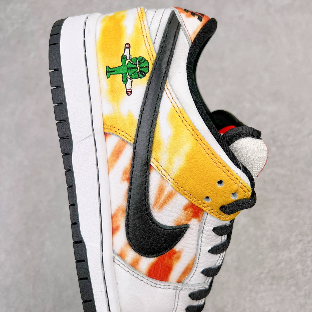 图片[6]-＃AY/GZ纯原福利 NK SB Dunk Low Pro “Raygun Tie-Dye” 外星人白扎染 货号：BQ6832-100 独家原厂航空铝磨具打磨大底 鞋头坡度极致还原 原盒原配 圈内天花板工艺 原厂冲刀 超高清洁度 全鞋零毛边皮料切割 全套原楦原模倾力打造完美版型 采用原厂百宏鞋带以及原厂百宏织唛舌标 内标可供原厂几率过验 原厂中底布黄色点胶 原厂中底布拉帮走线遵循公司 尺码对应库存‼️-选品中心