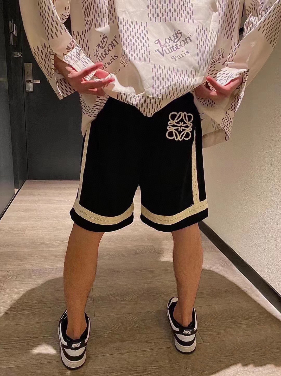 CU K08-top Version: Loewe Embroidered Shorts with Unique Details & Japanese Influence - 图片 2