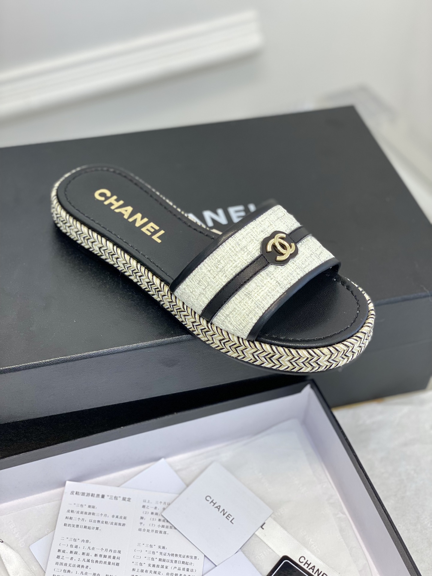 Chanel23新款中古拖鞋！精致的