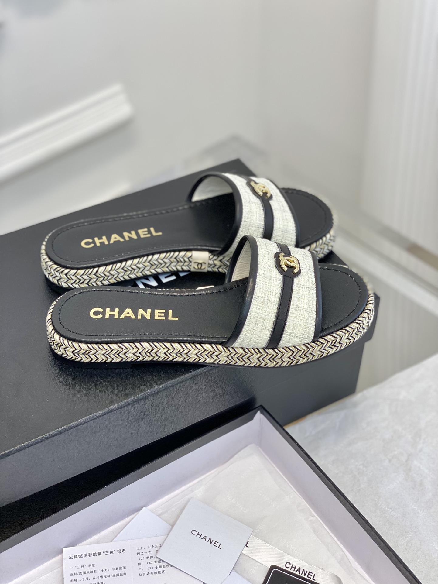 Chanel23新款中古拖鞋！精致的