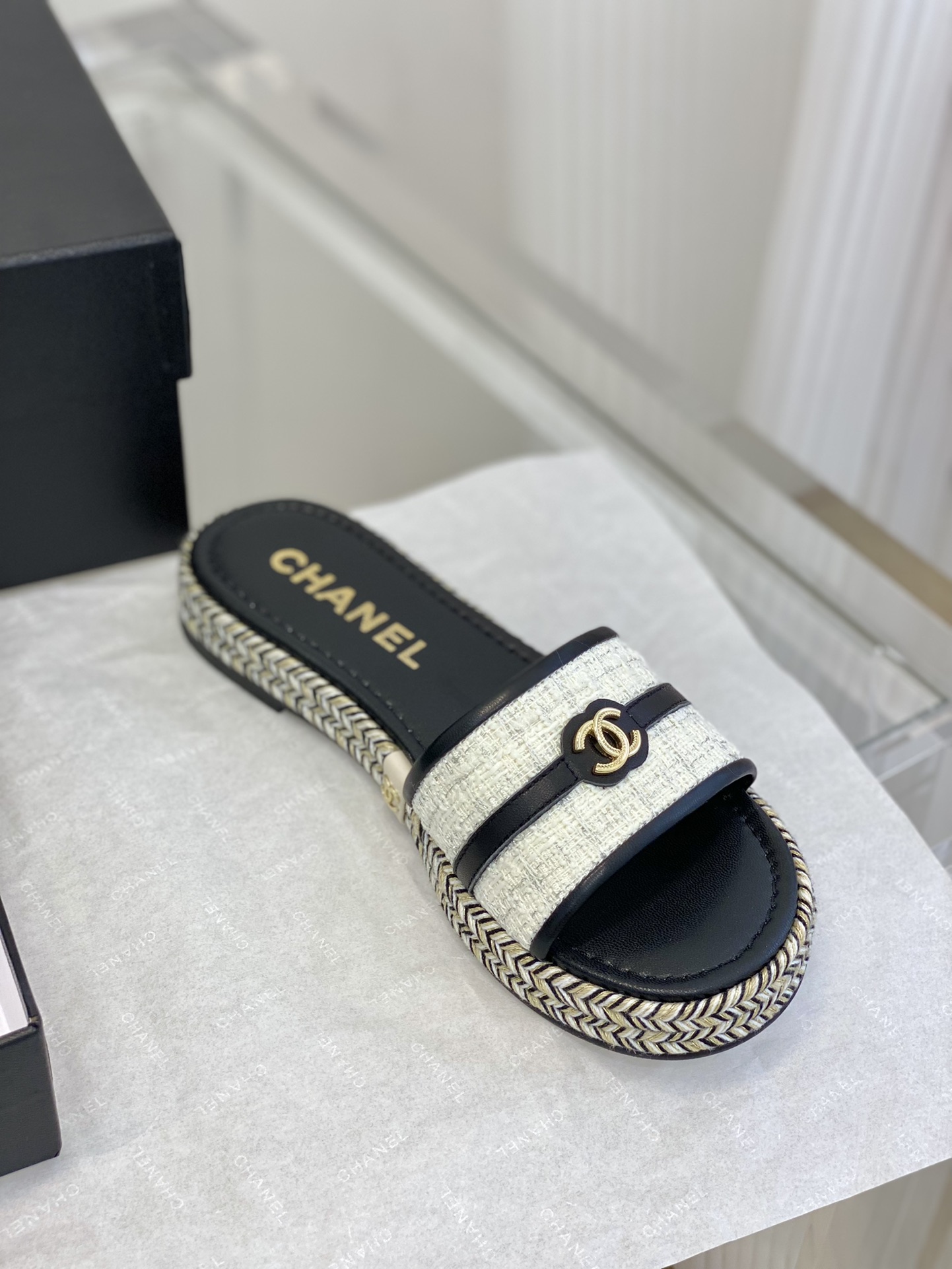 Chanel23新款中古拖鞋！精致的