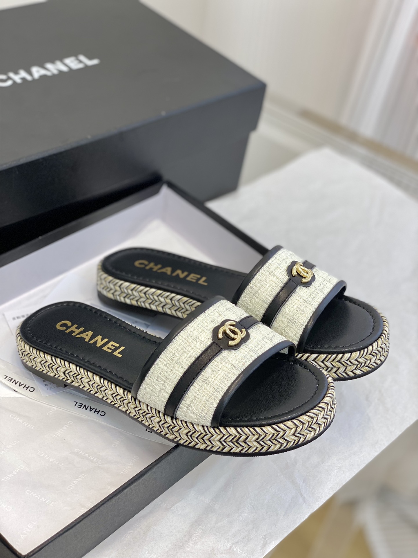 Chanel23新款中古拖鞋！精致的