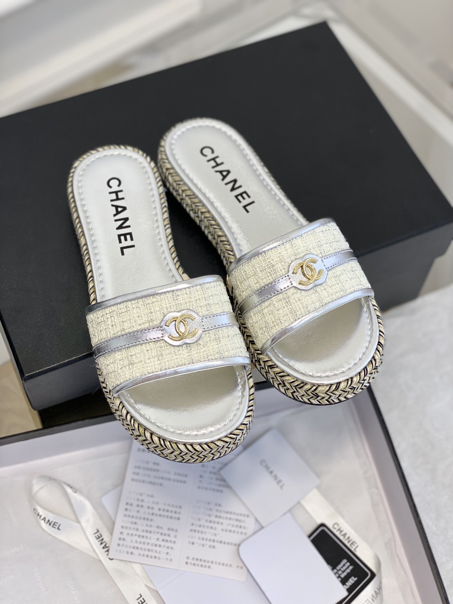 Chanel23新款中古拖鞋！精致的