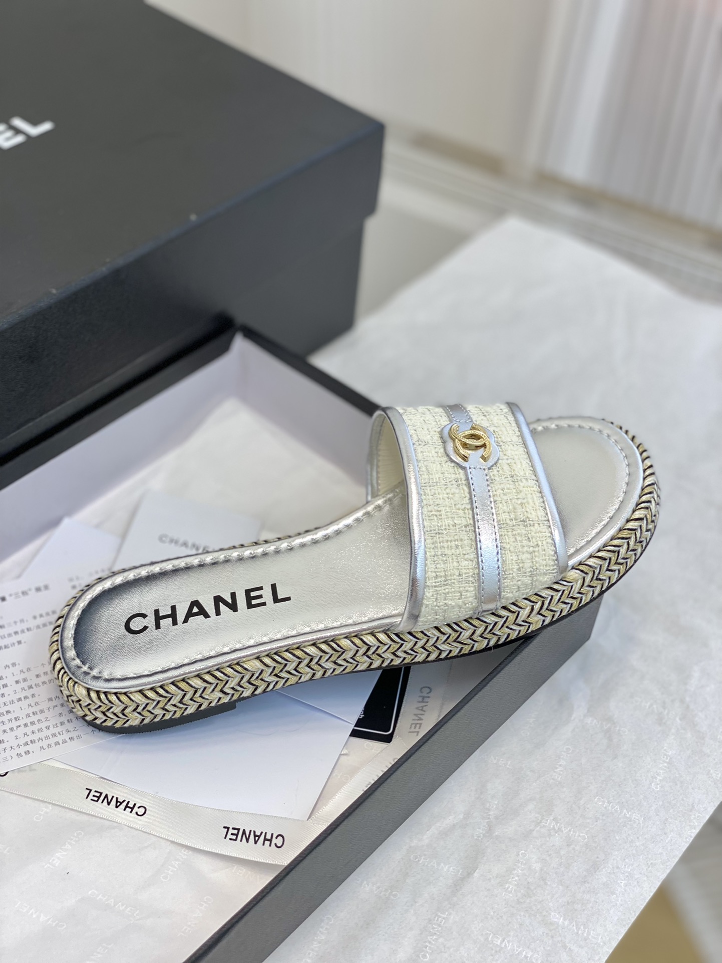 Chanel23新款中古拖鞋！精致的