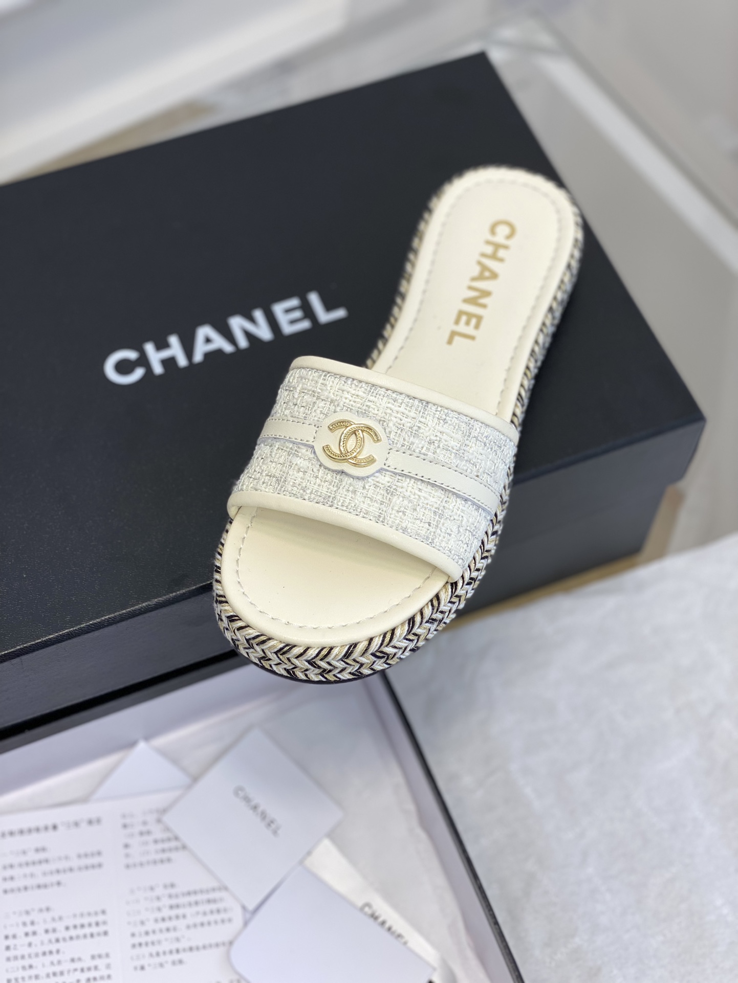 Chanel23新款中古拖鞋！精致的