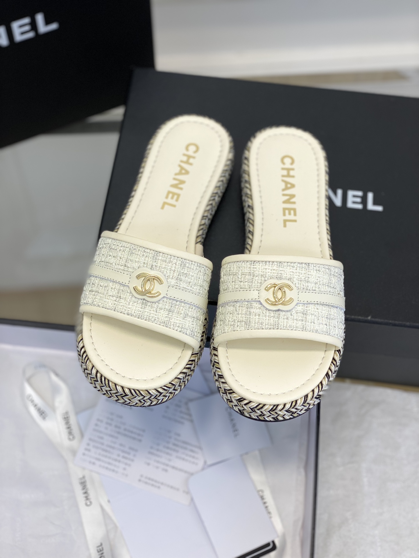 Chanel23新款中古拖鞋！精致的