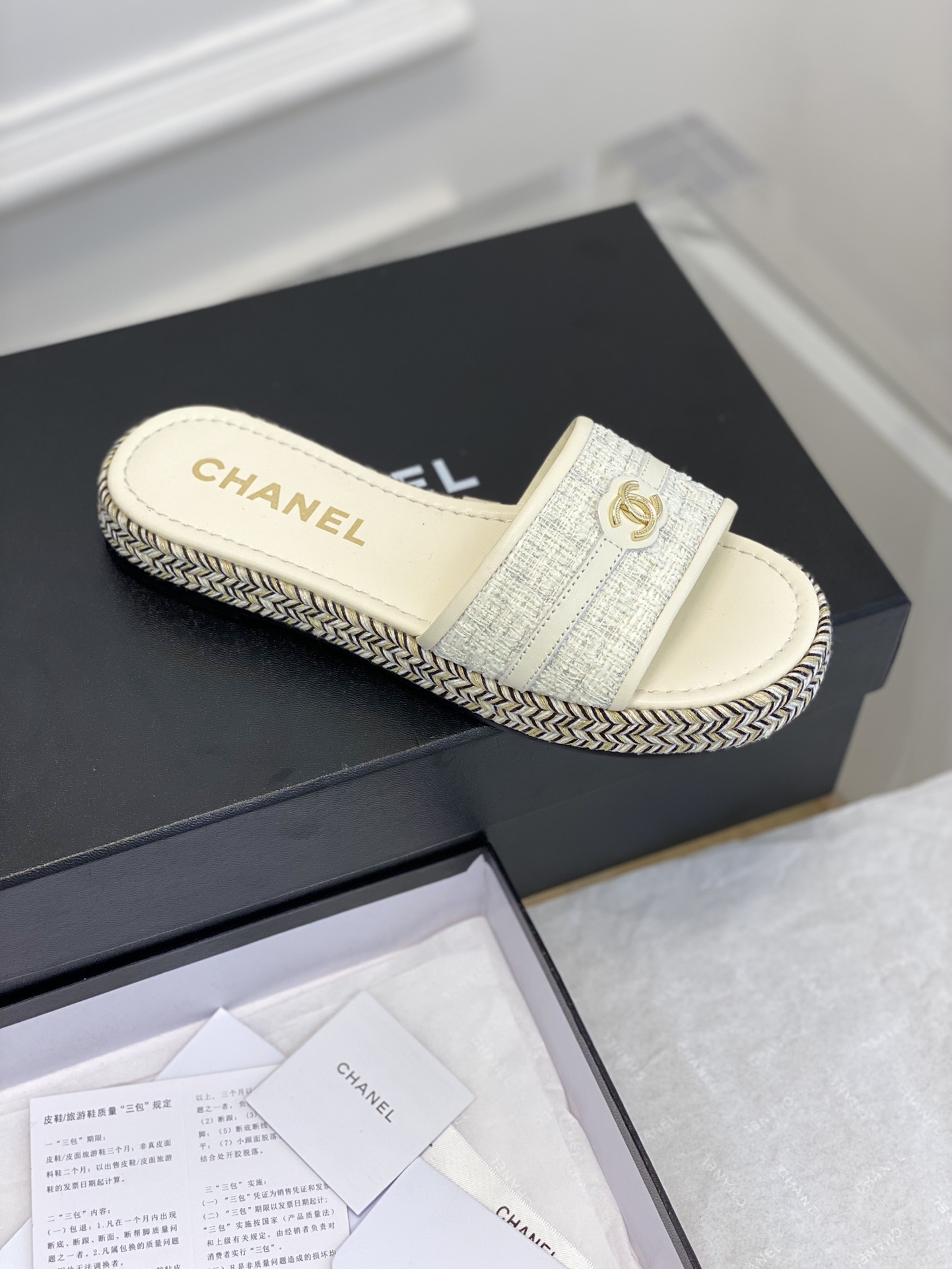 Chanel23新款中古拖鞋！精致的