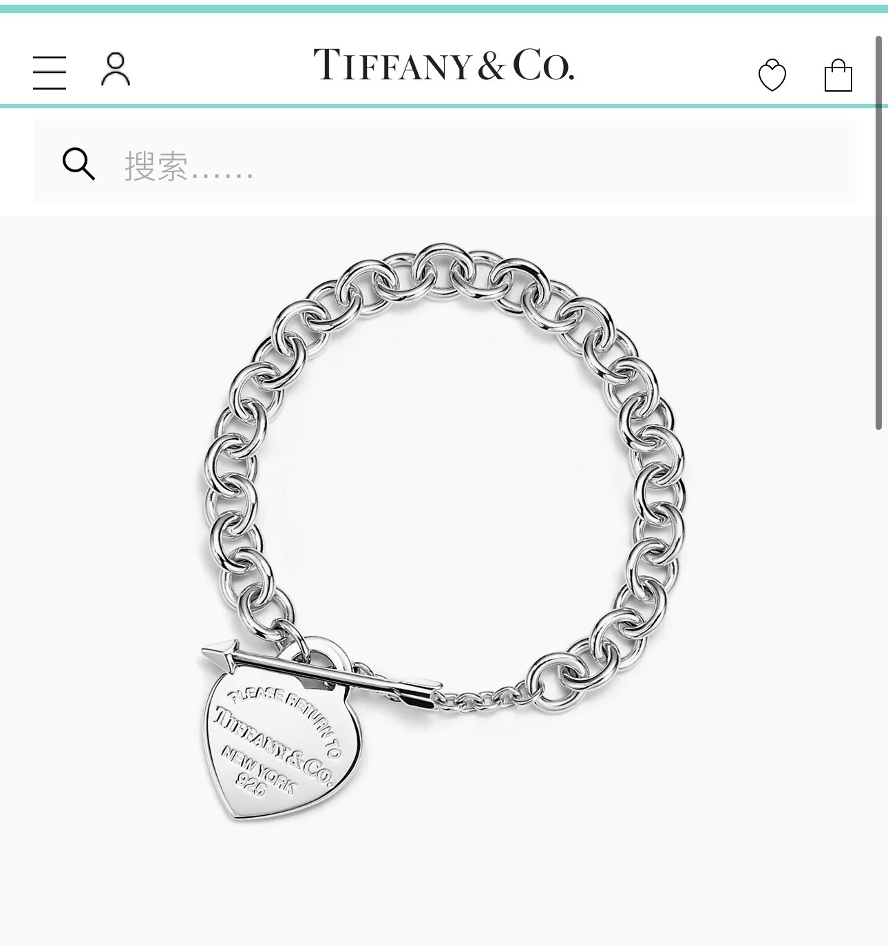 Tiffany&Co. Joyas Pulsera Oro Platino Blanco Universal para hombres y mujeres