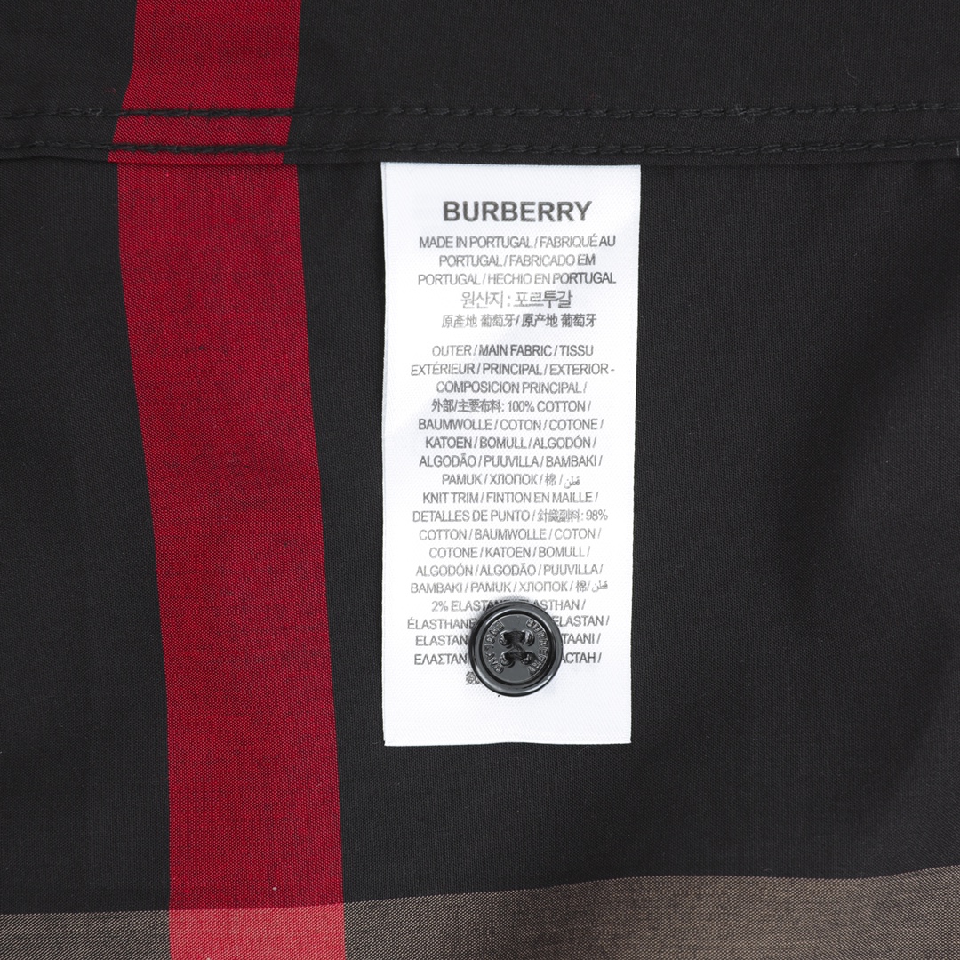 240 Burberry/巴宝莉 大格纹条纹长袖衬衫