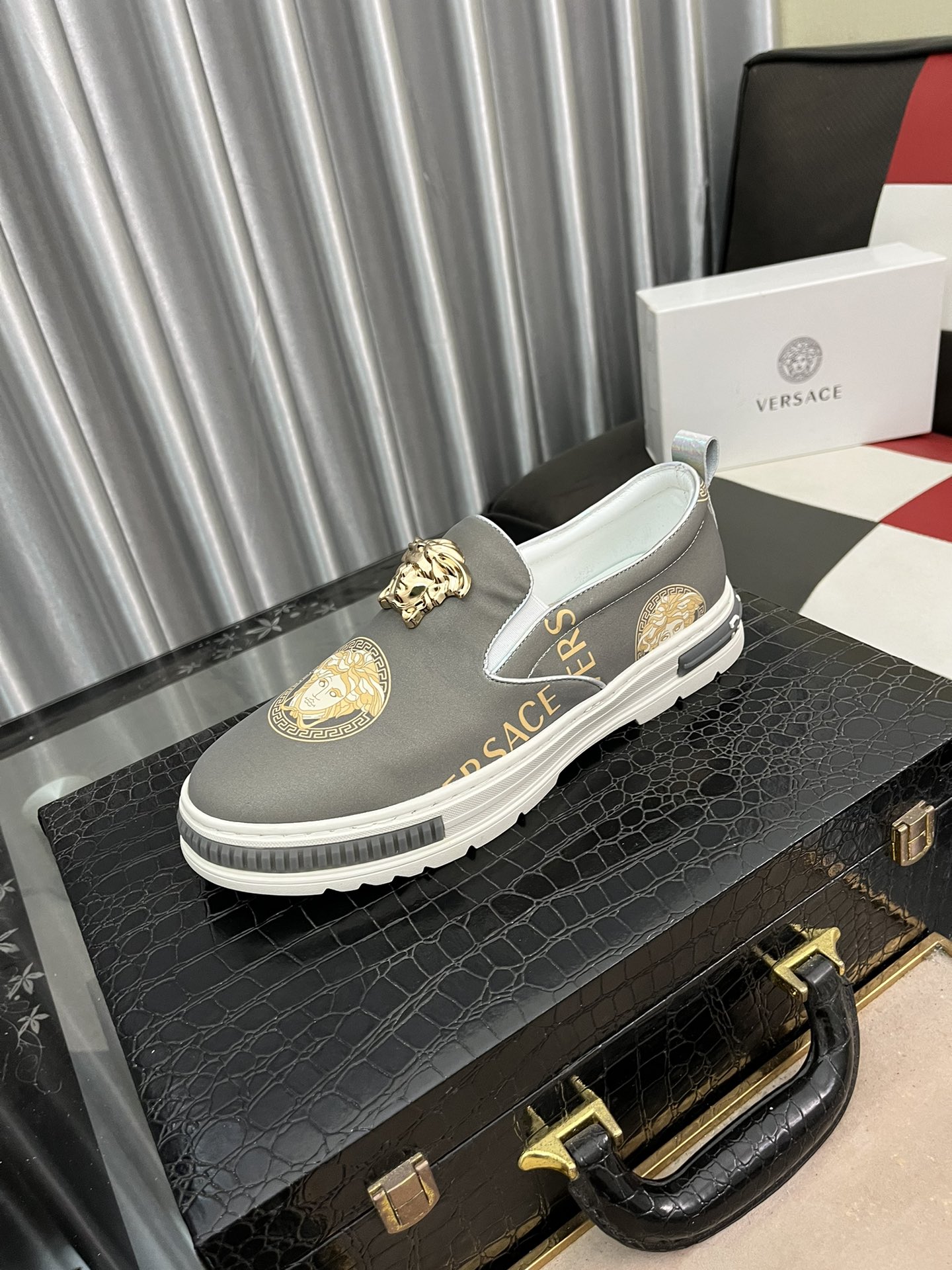 Versace Shoes Sneakers Men PU Casual