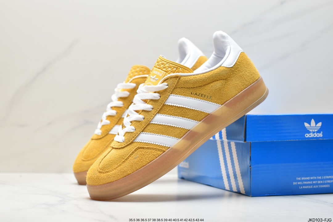 Adidas Originals Gazelle Indoor HQ8716 clover retro casual non-slip wear-resistant low-top sneakers