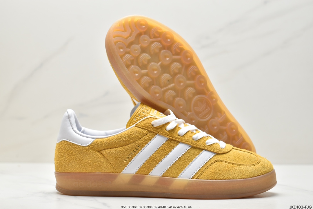 Adidas Originals Gazelle Indoor HQ8716 clover retro casual non-slip wear-resistant low-top sneakers