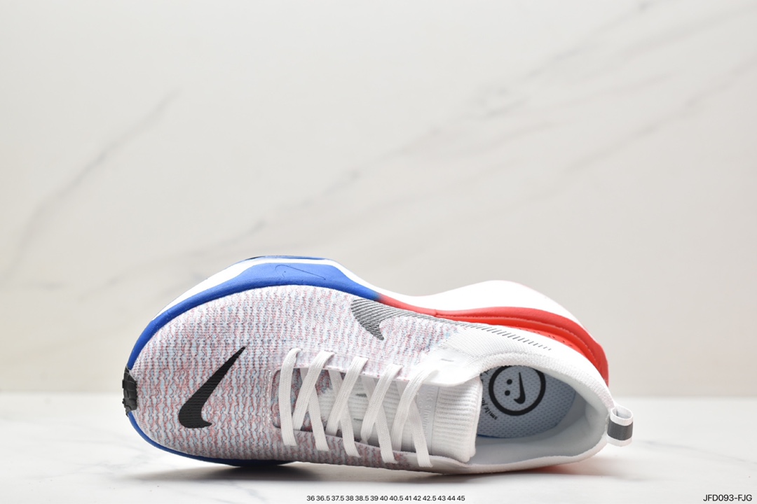 170 ZoomX Invincible Run Flyknit 3”White/Black/Red”不可战胜3代慢跑鞋“针织白黑桔红” DR2615-022