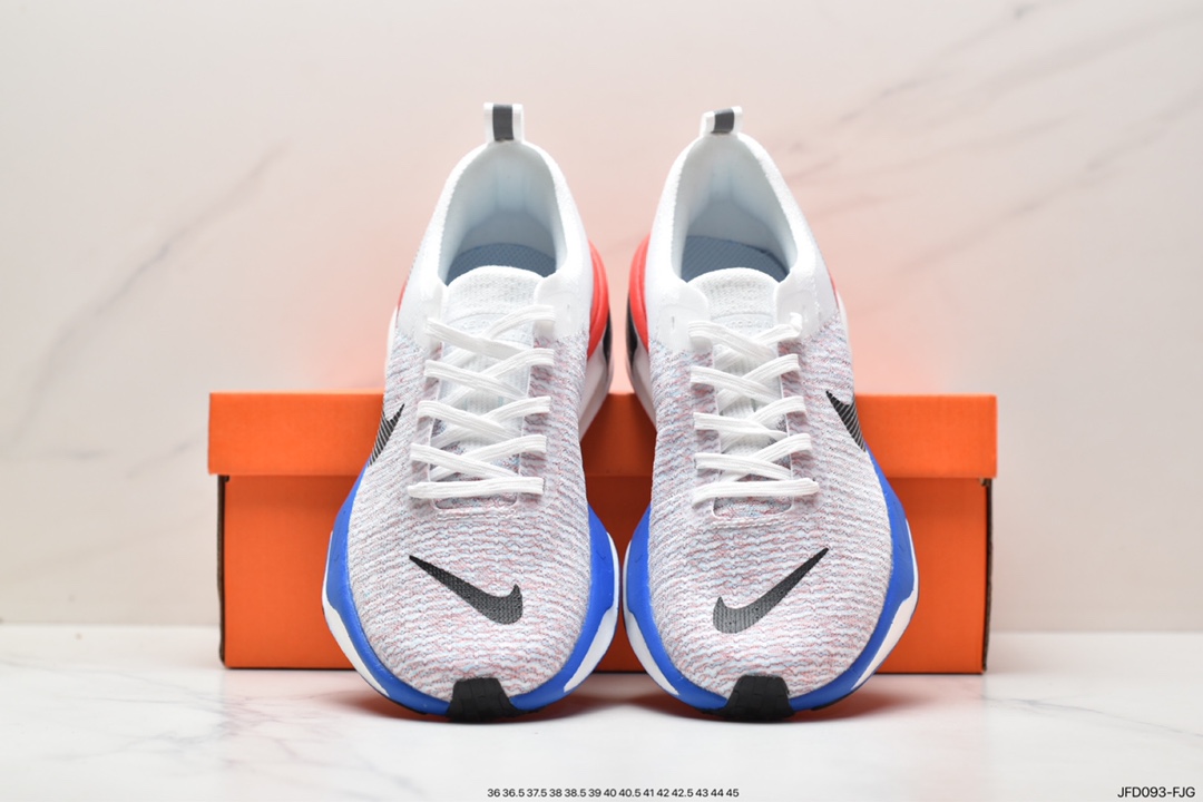 170 ZoomX Invincible Run Flyknit 3”White/Black/Red”不可战胜3代慢跑鞋“针织白黑桔红” DR2615-022