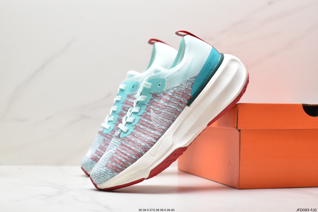 170 ZoomX Invincible Run Flyknit 3”White/Black/Red”不可战胜3代慢跑鞋 DR2615-020