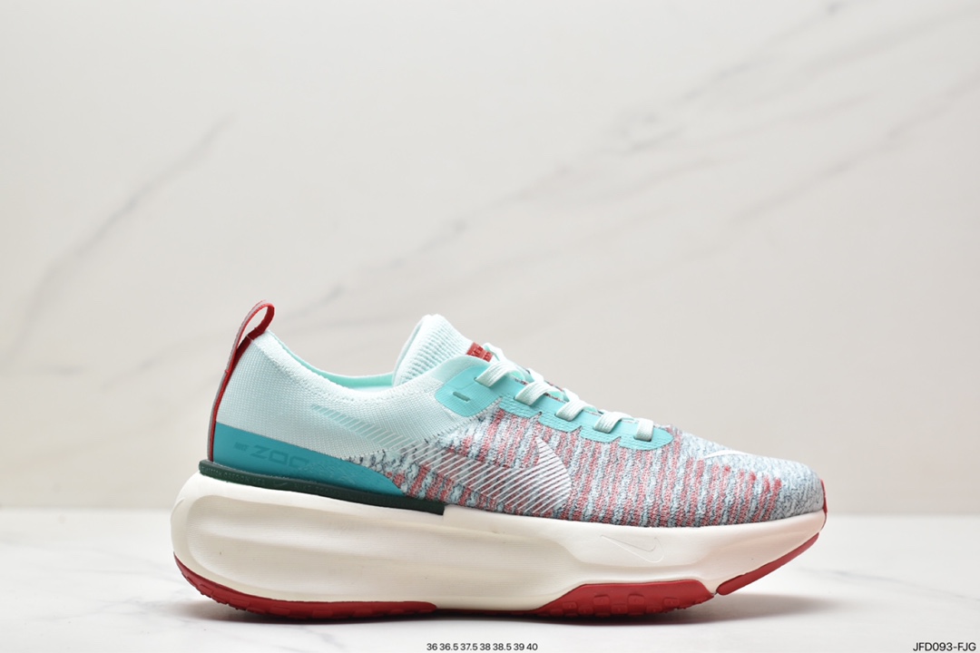 170 ZoomX Invincible Run Flyknit 3”White/Black/Red”不可战胜3代慢跑鞋 DR2615-020