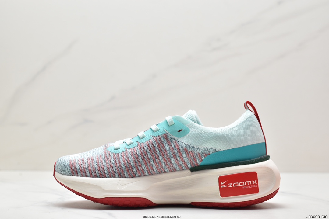 170 ZoomX Invincible Run Flyknit 3”White/Black/Red”不可战胜3代慢跑鞋 DR2615-020
