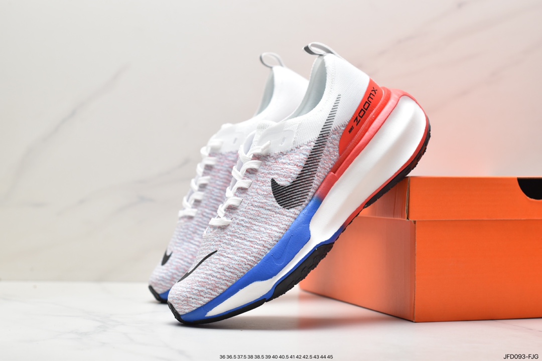 170 ZoomX Invincible Run Flyknit 3”White/Black/Red”不可战胜3代慢跑鞋 DR2615-020