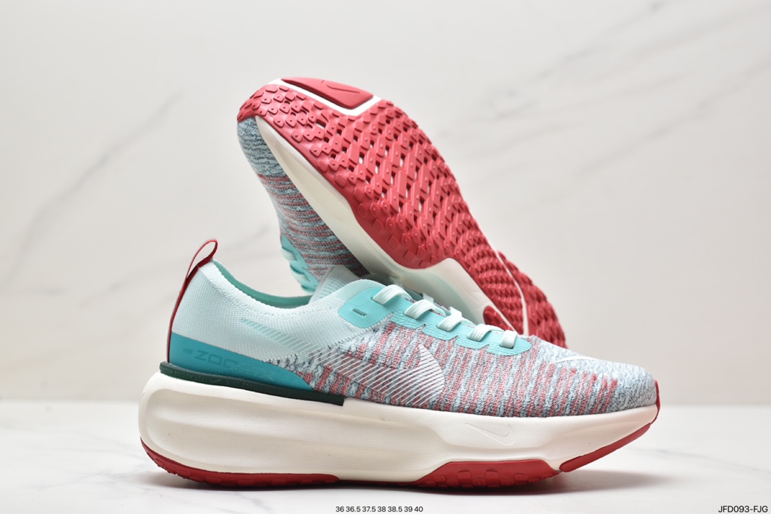 170 ZoomX Invincible Run Flyknit 3”White/Black/Red”不可战胜3代慢跑鞋 DR2615-020