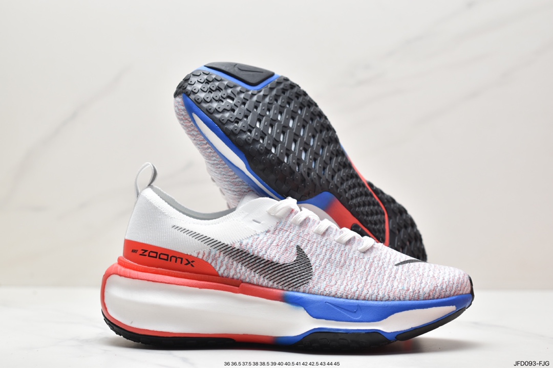 170 ZoomX Invincible Run Flyknit 3”White/Black/Red”不可战胜3代慢跑鞋 DR2615-020