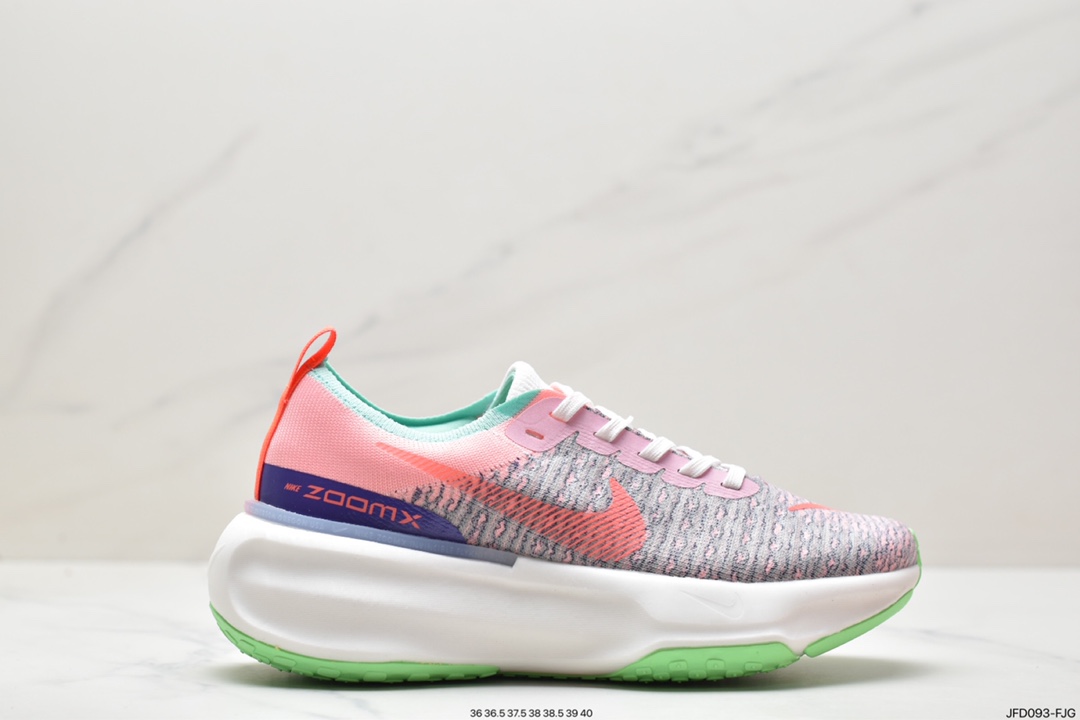 170 ZoomX Invincible Run Flyknit 3”White/Black/Red”不可战胜3代慢跑鞋 DR2615-020