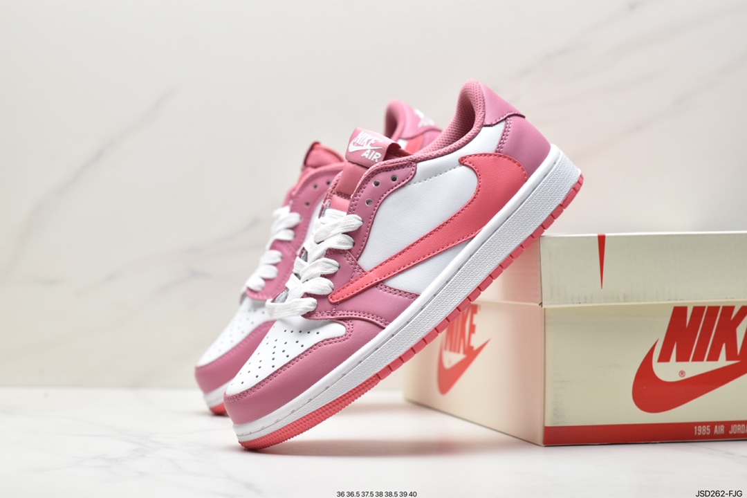 200 fragment design x Travis Scott x Nike Air Jordan 1 Low OG SP”Black/Green Toe”AJ1乔丹一代篮球鞋 DM7866-227