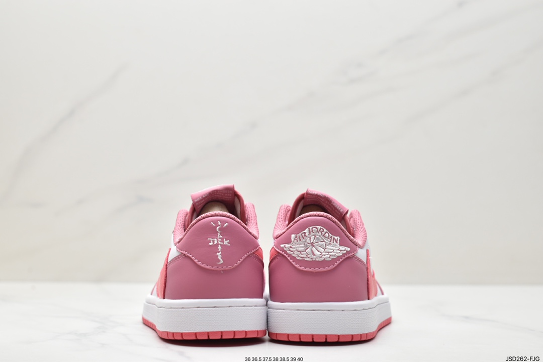 200 fragment design x Travis Scott x Nike Air Jordan 1 Low OG SP”Black/Green Toe”AJ1乔丹一代篮球鞋 DM7866-227