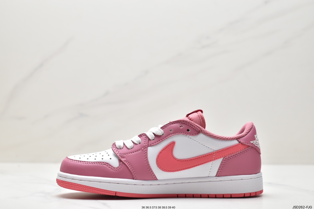 200 fragment design x Travis Scott x Nike Air Jordan 1 Low OG SP”Black/Green Toe”AJ1乔丹一代篮球鞋 DM7866-227