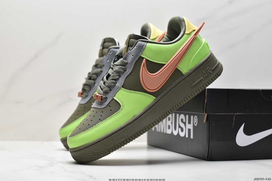 180 AMBUSH x Nike Air Force 1 Low 空军一号宽底版系列低帮百搭休闲运动板鞋 DV3464-102