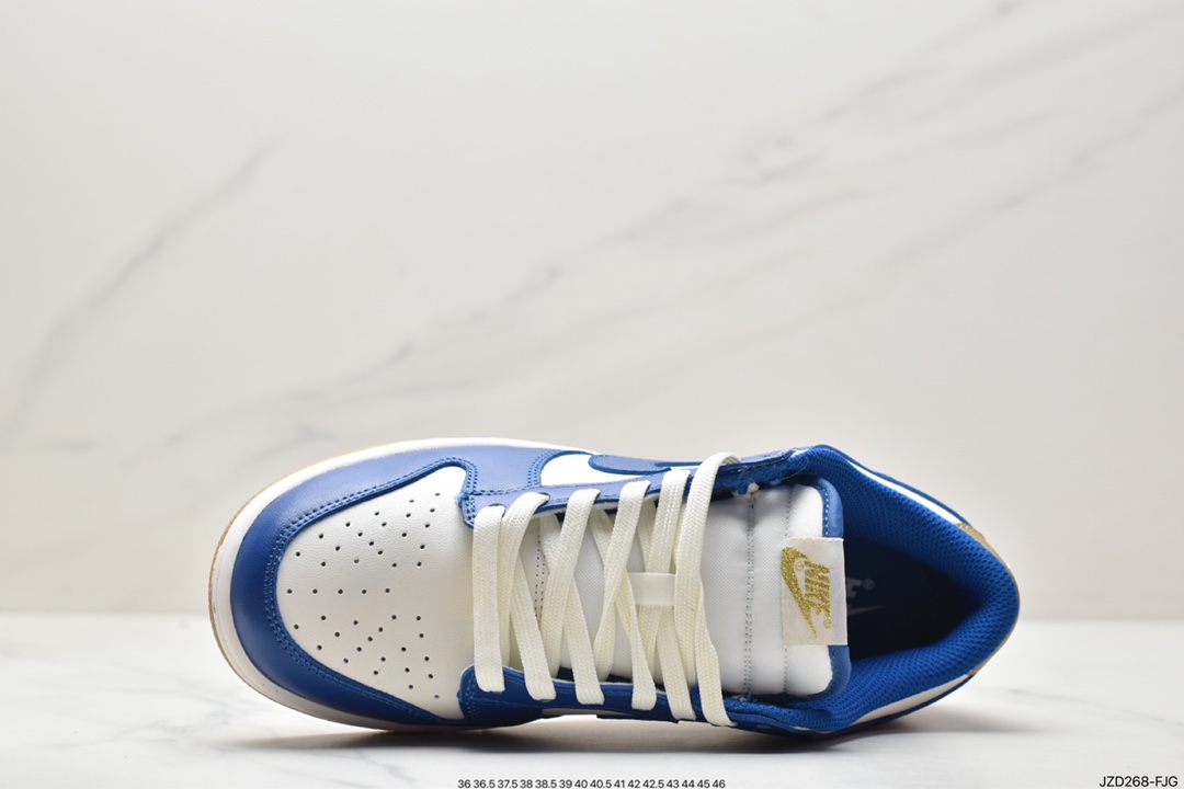 NIKE SB Dunk Low White Blue Gold Cost-effective Ceiling FB7173-141