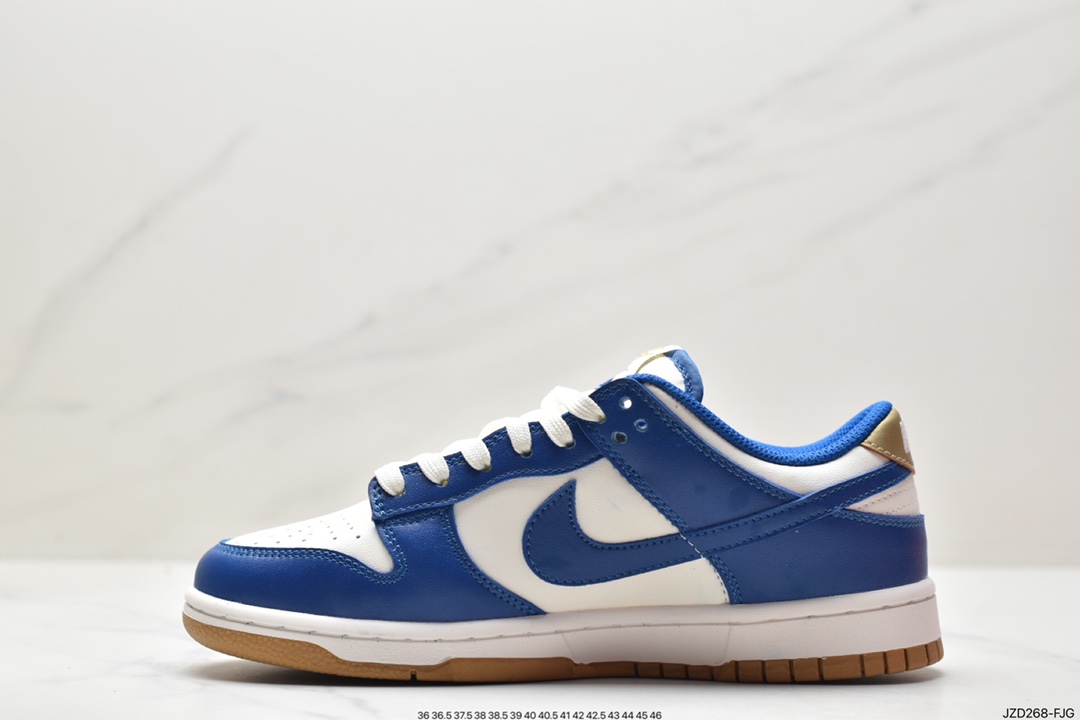 NIKE SB Dunk Low White Blue Gold Cost-effective Ceiling FB7173-141