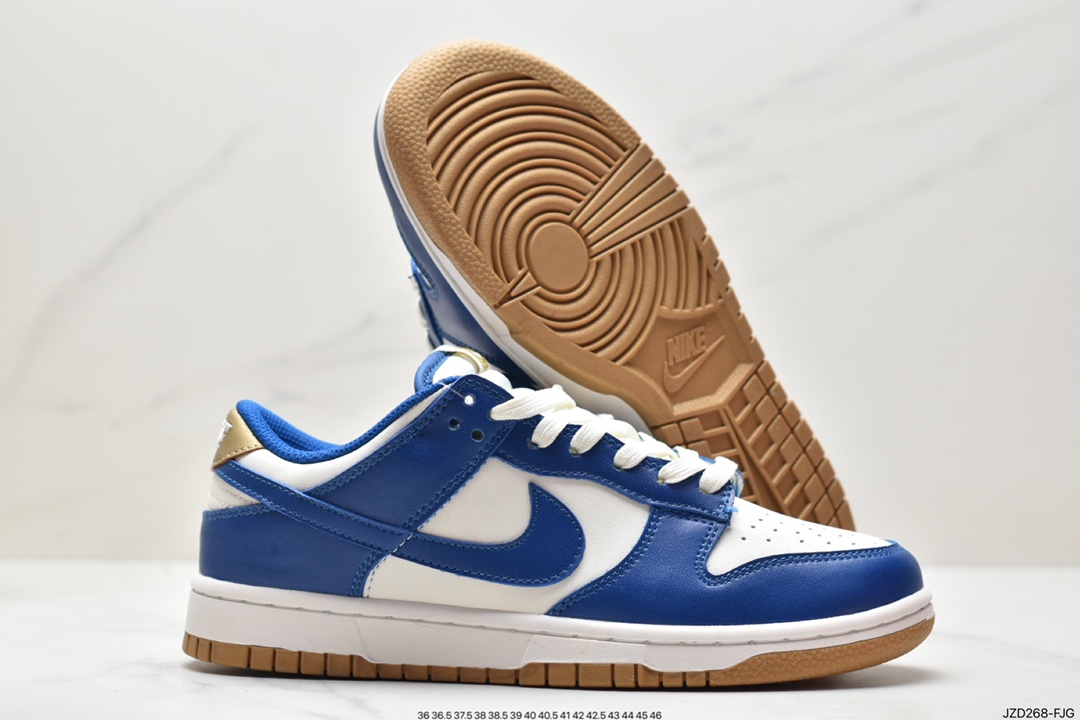 NIKE SB Dunk Low White Blue Gold Cost-effective Ceiling FB7173-141