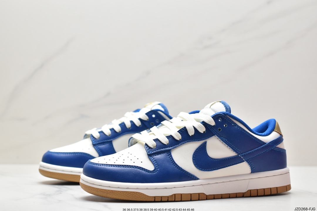 NIKE SB Dunk Low White Blue Gold Cost-effective Ceiling FB7173-141