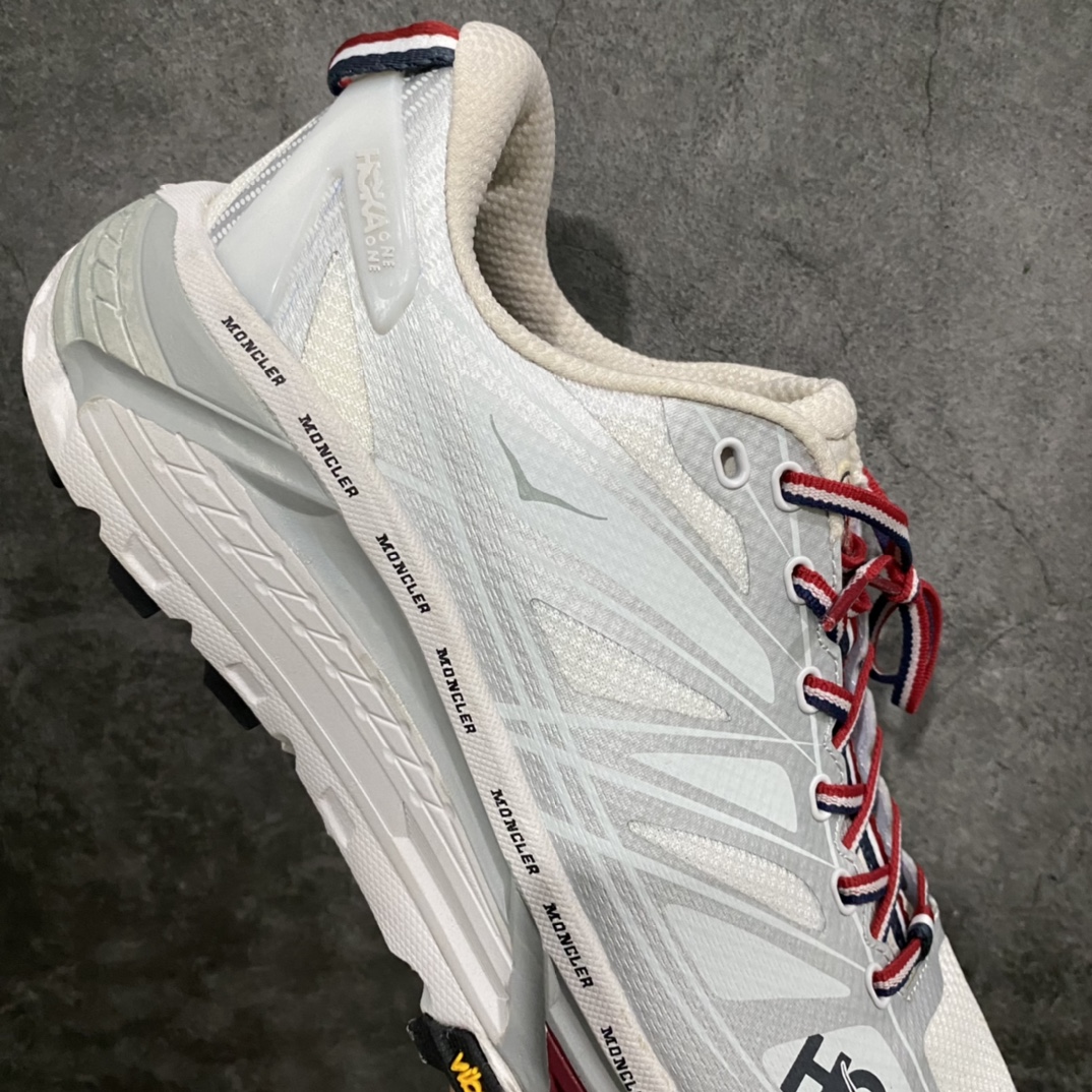 [G version made in Dongguan] Moncler x HOKA ONE ONE Mafate Speed ??2 Low Mafate 2nd generation series low-top lightweight outdoor cross-country leisure sports jogging shoes