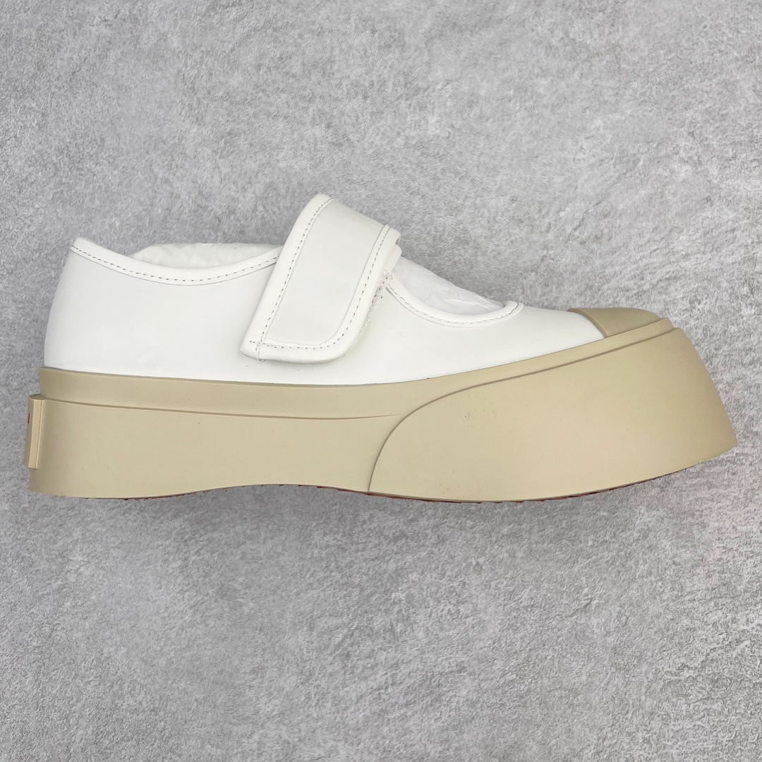 260 Marni Pablo Leather Mary Jane Sneaker 意大利品牌魔术贴大头增高板鞋