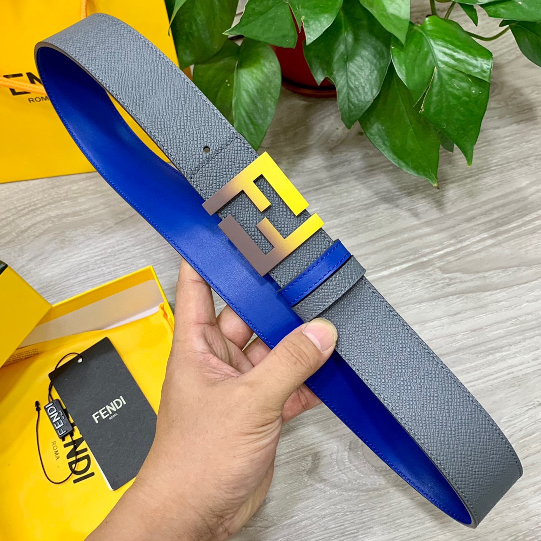 FENDl芬迪宽40MM双面原版小牛