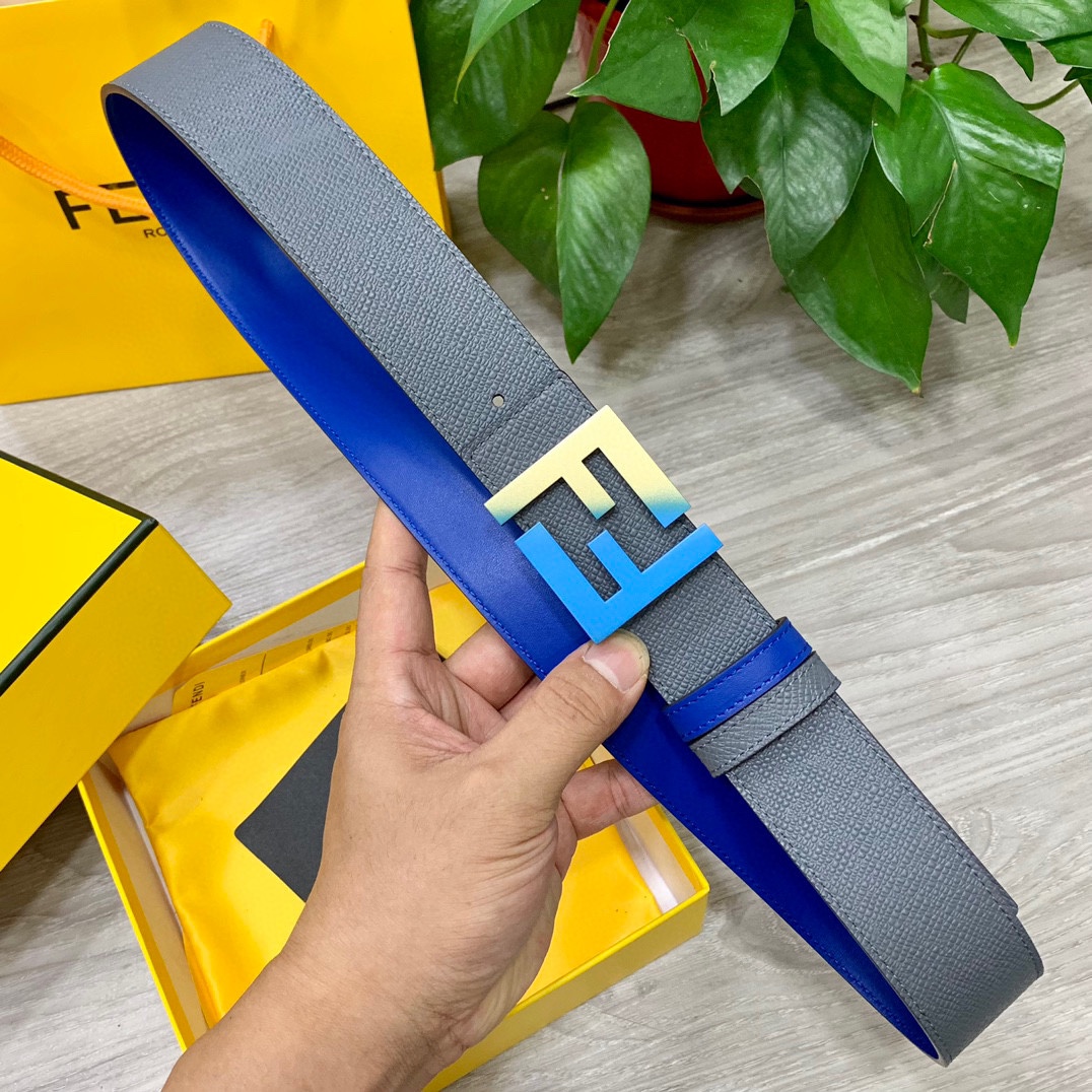 FENDl芬迪宽40MM双面原版小牛